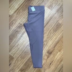 3X NWT Bandier All Access NYC Center Stage Ribbed Legging Flint Color